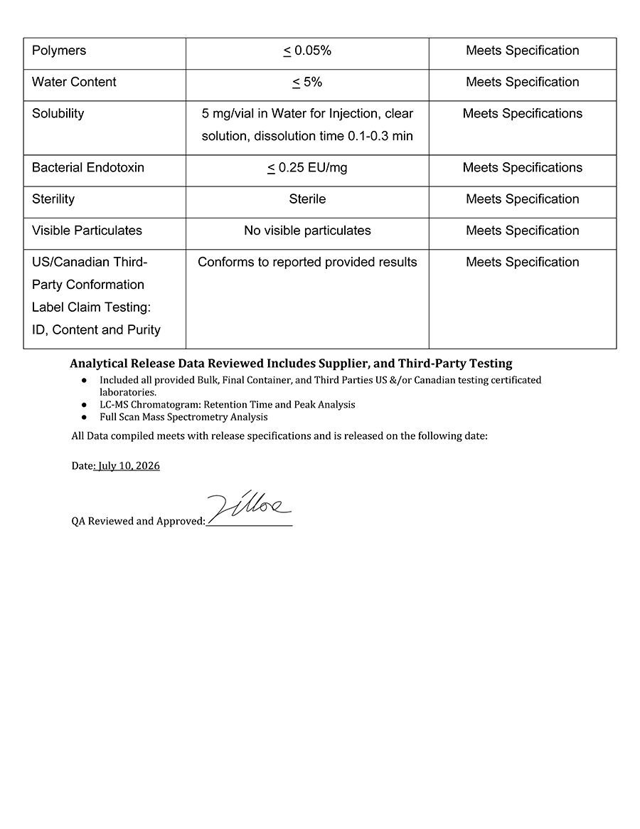 Selank COA Page 2